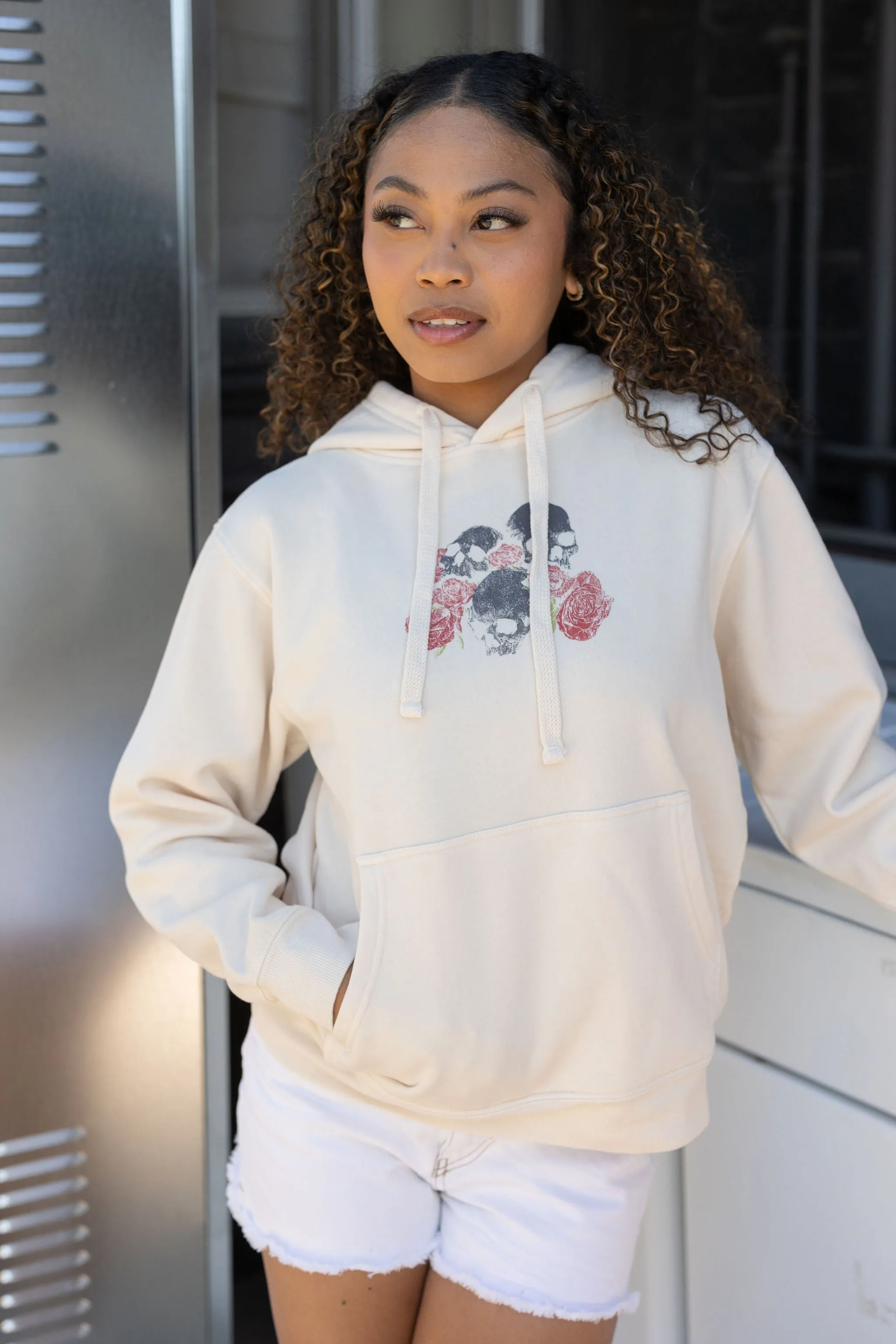 Skull & Roses Graphic Hoodie