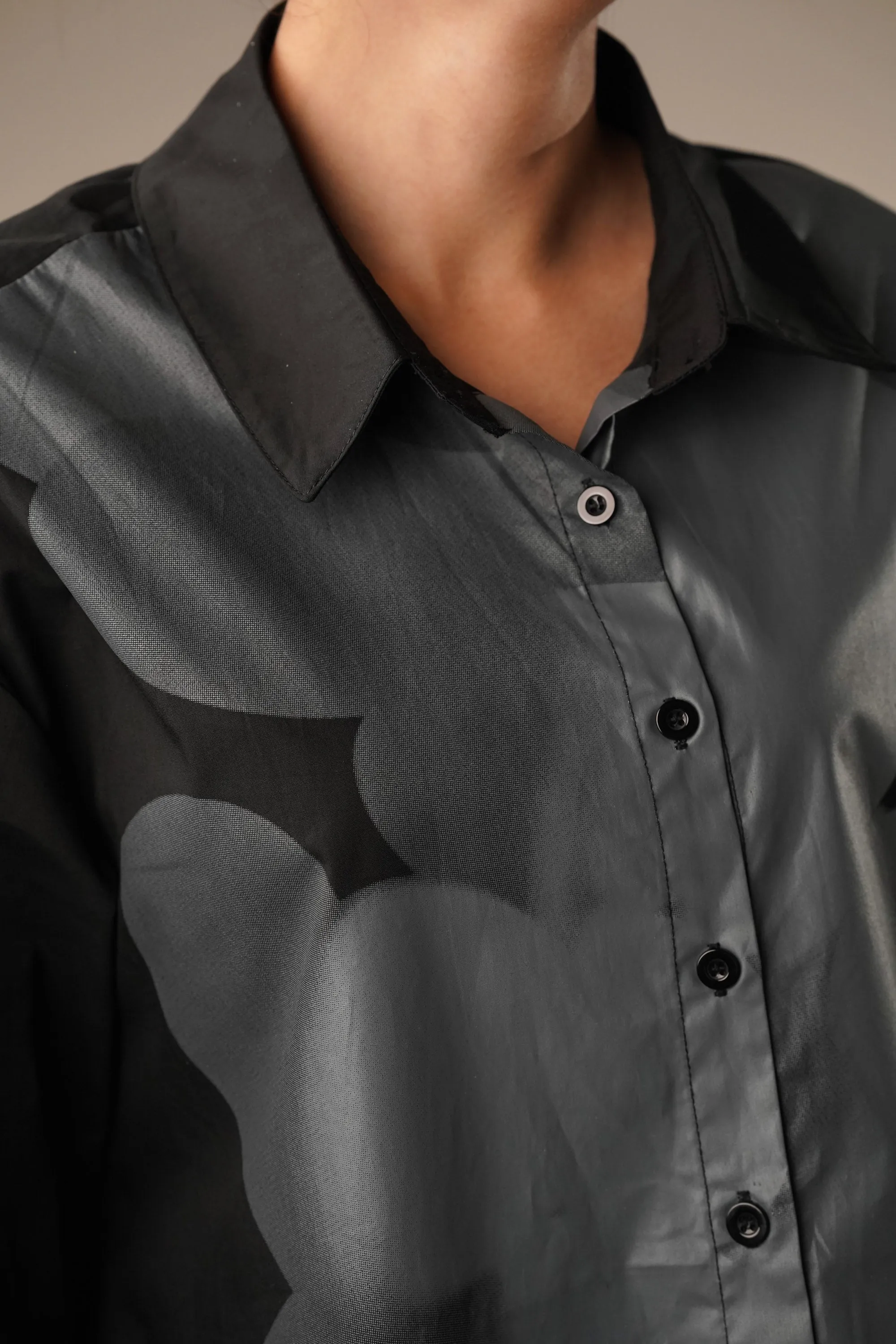 Smoke Grey Long Shirt