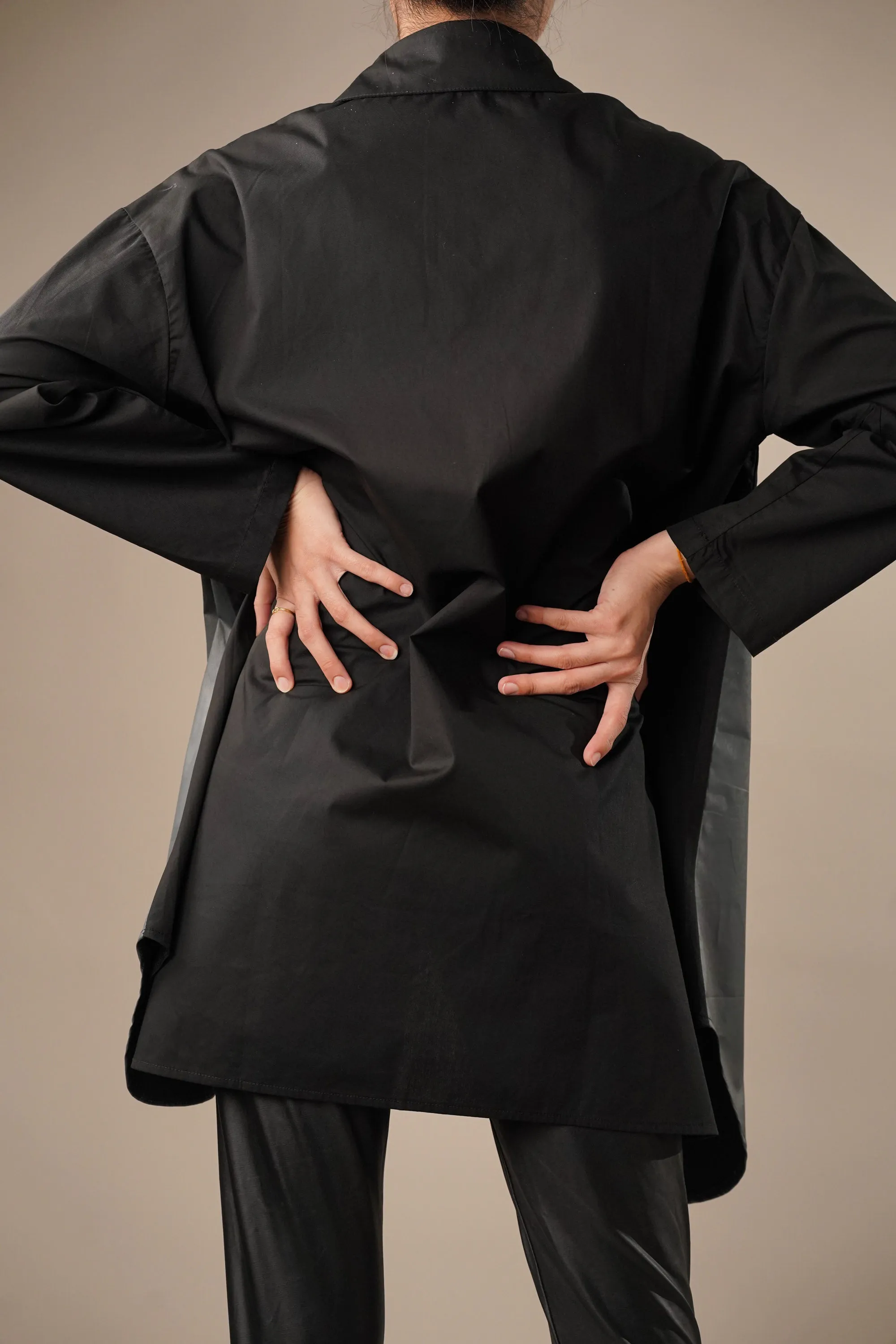 Smoke Grey Long Shirt