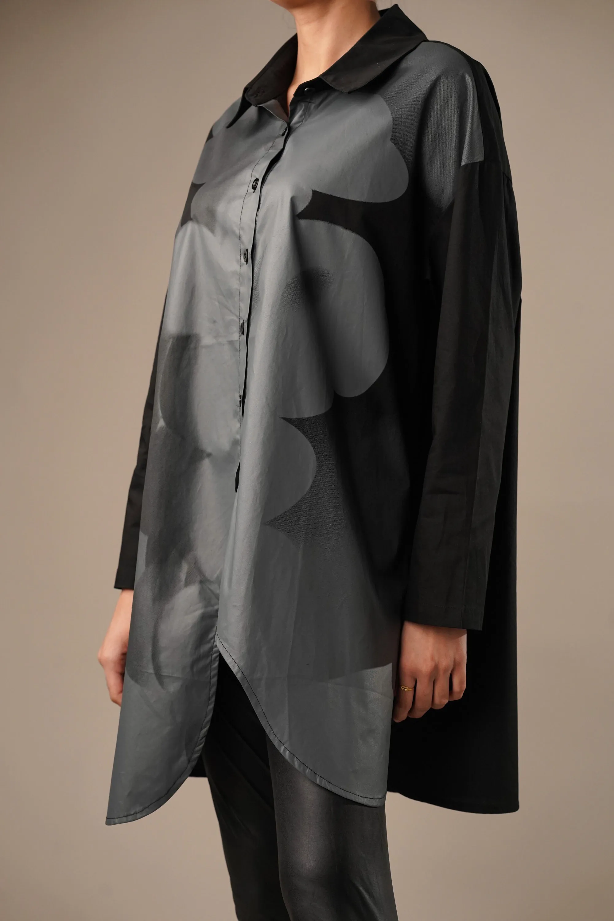 Smoke Grey Long Shirt