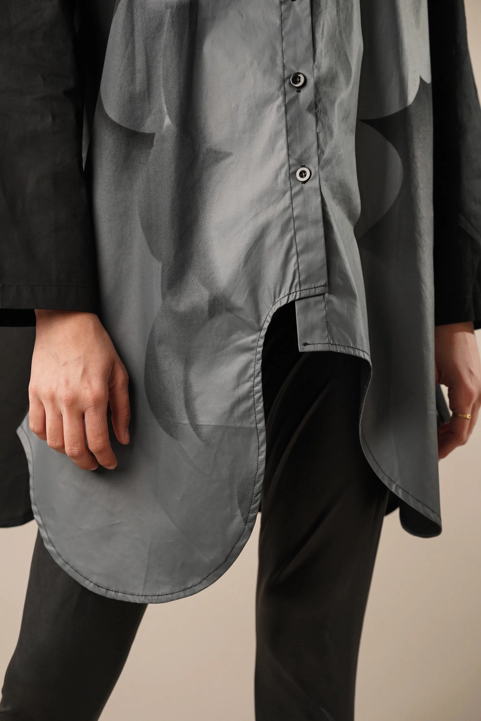 Smoke Grey Long Shirt