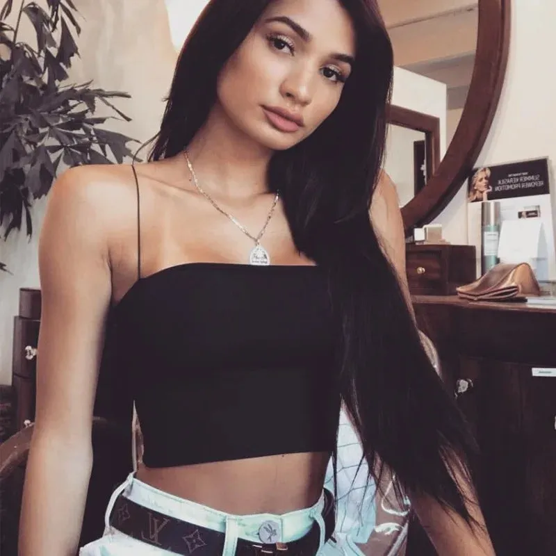 Spaghetti Strap Tube Top
