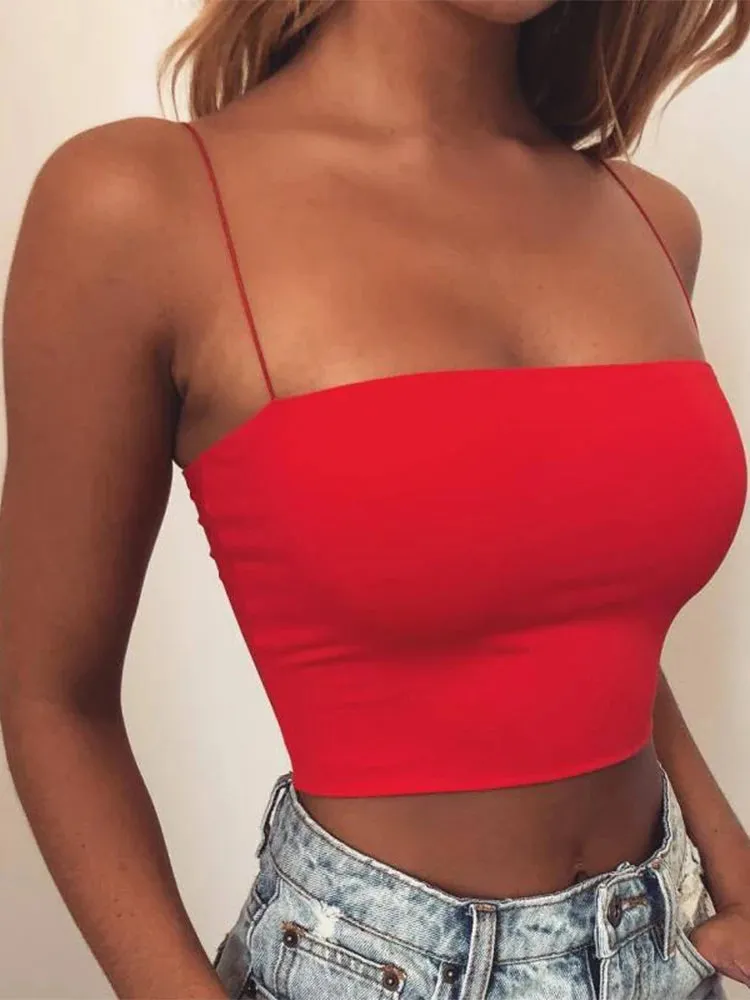 Spaghetti Strap Tube Top