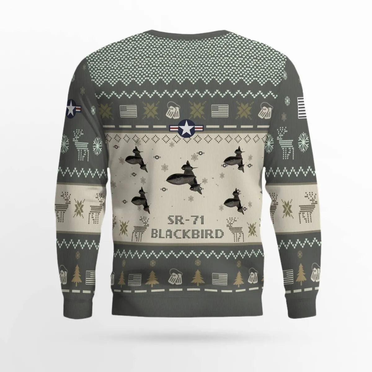 SR-71 Blackbird SR71_Aircraft Ugly Sweater, Ugly Sweater Christmas Shirt for Men Dad Veteran