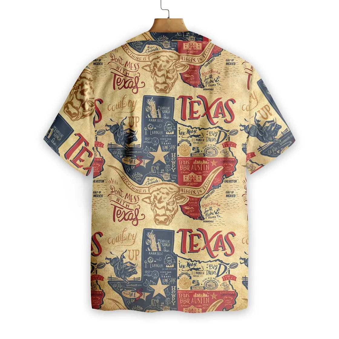 Texas Hawaiian Shirt Don’t Mess With Texas Longhorns, Hawaiian shirts for men, Women