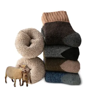 Thermal Underwear Men Winter Warm | Retro Cotton Men Socks Thick -