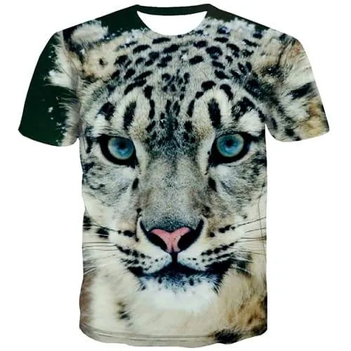 Tiger T shirts Men Animal Tshirt Printed Ferocious Tshirt Anime War Tshirts Novelty Funny Shirt Print Short Sleeve Fashion Men