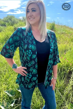 Touch Of Turquoise Cardigan