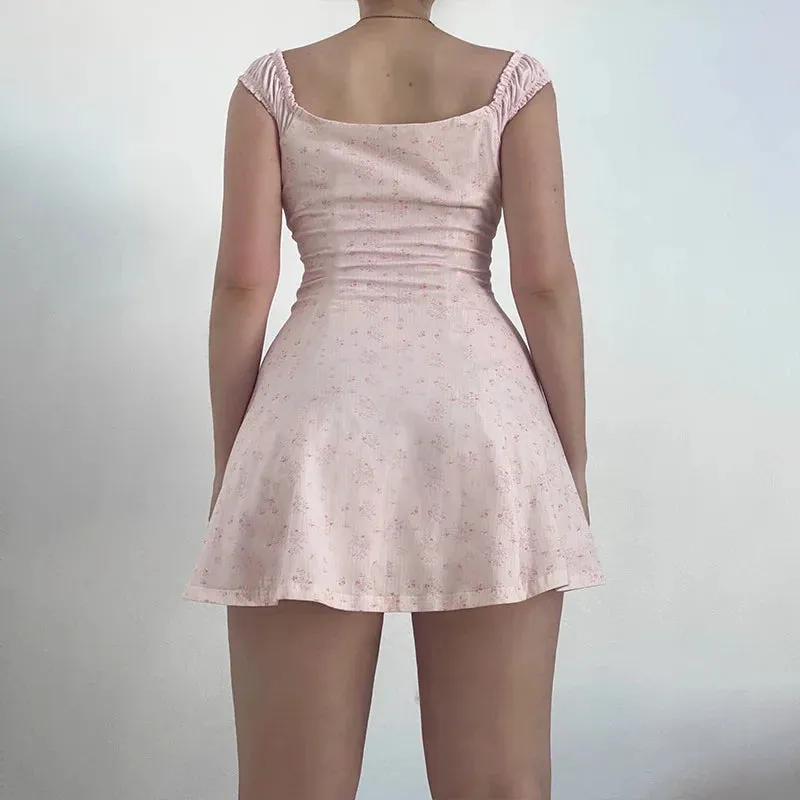 Tulip Twirl Tie-Up Chic Dress