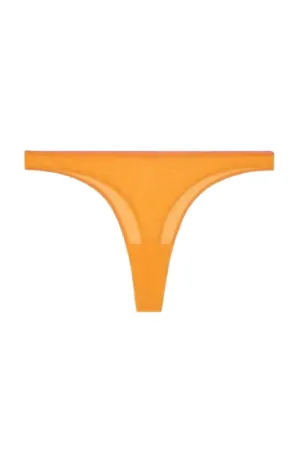 Understatement Underwear - Mesh Thong - Apricot/Neon Pink