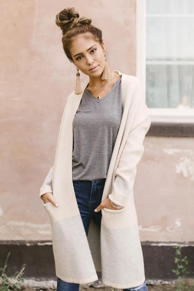 Uptown Cardigan in Oatmeal