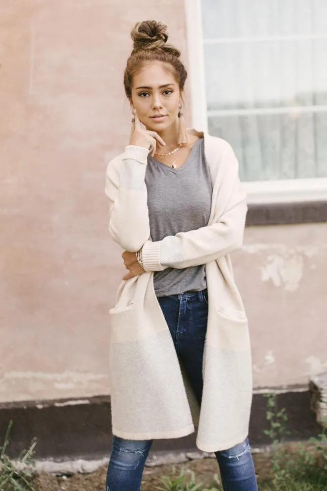 Uptown Cardigan in Oatmeal