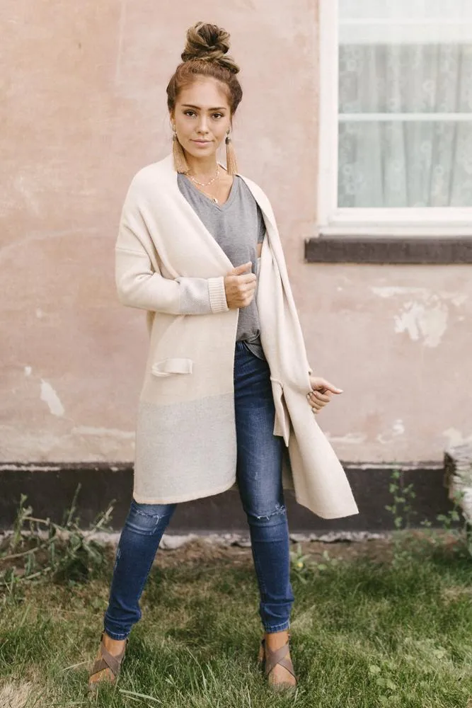 Uptown Cardigan in Oatmeal