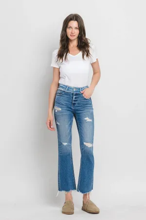 Vervet Blue High Rise Kick Flare
