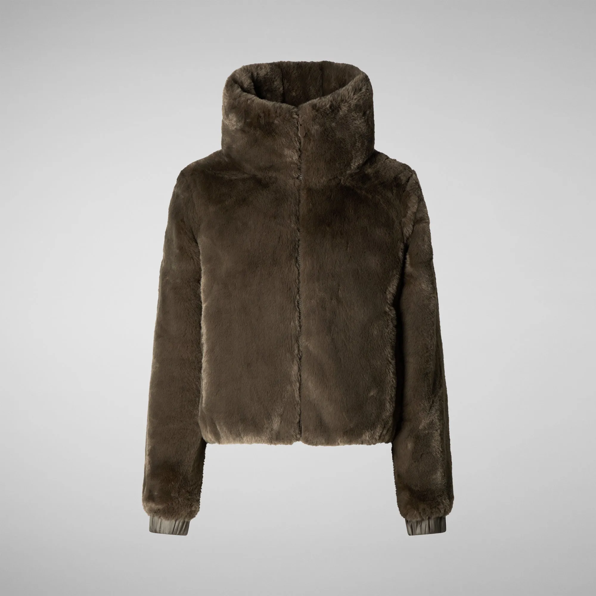 Women's jacket jeon in mud grey