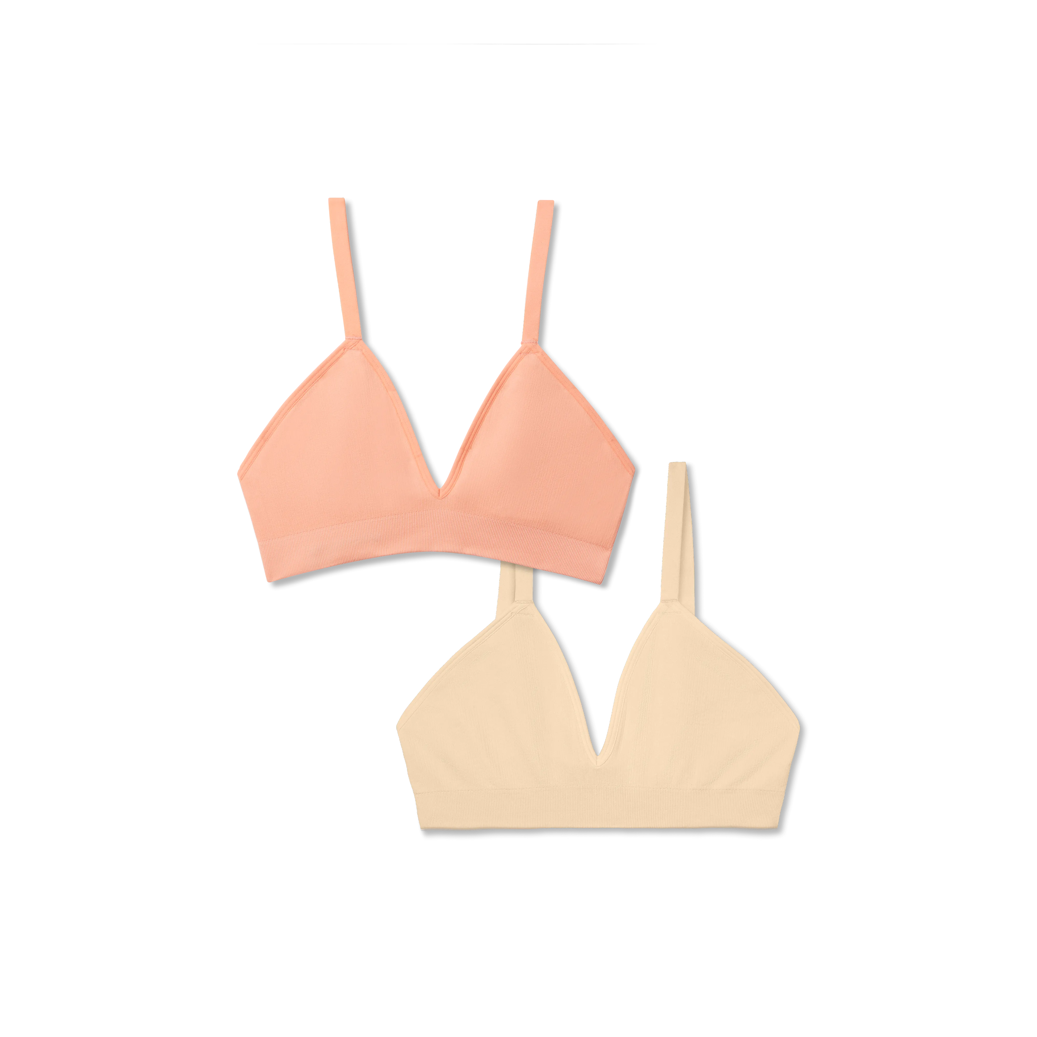 Women's Seamless Triangle Bralette 2-Pack