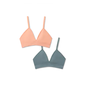 Women's Seamless Triangle Bralette 2-Pack