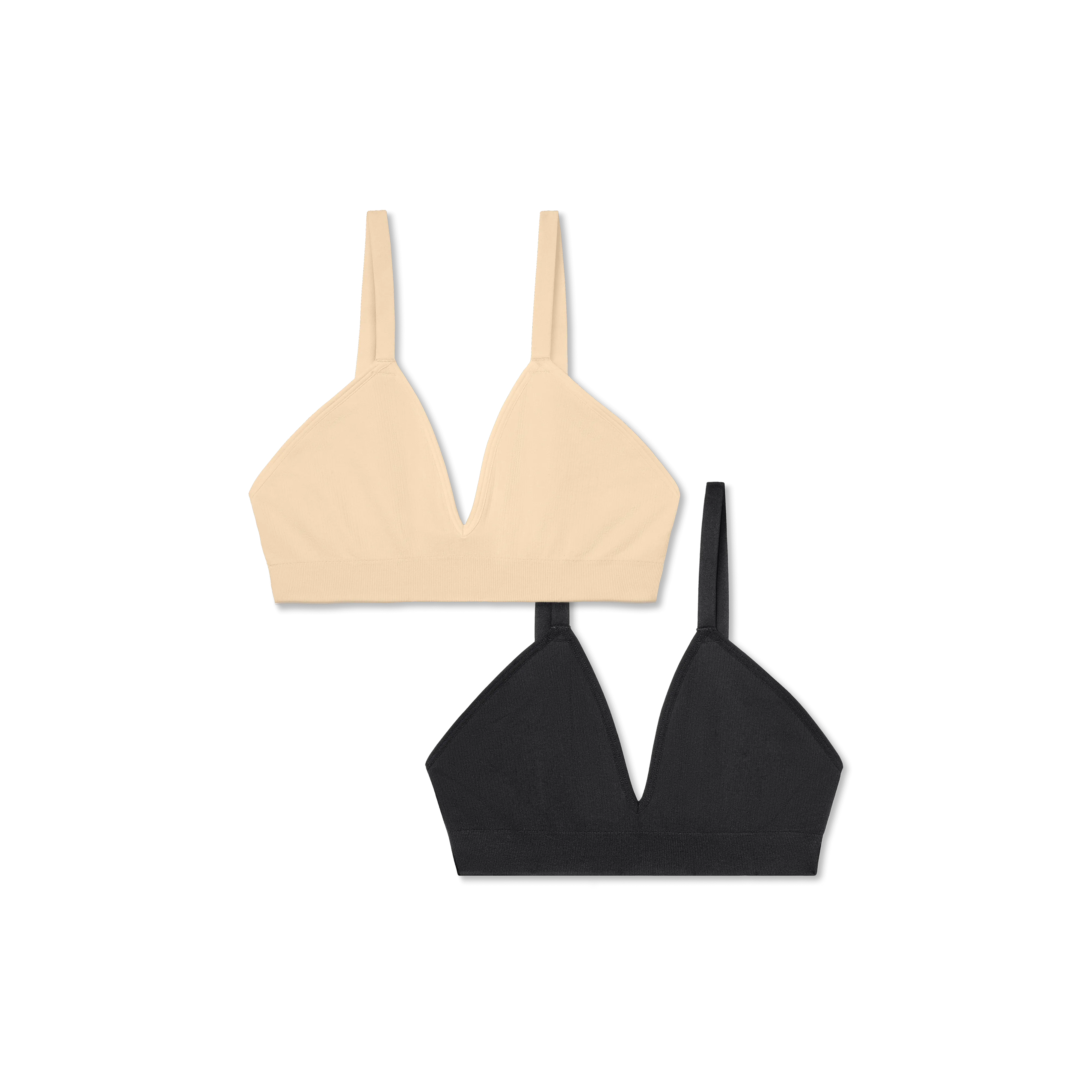 Women's Seamless Triangle Bralette 2-Pack