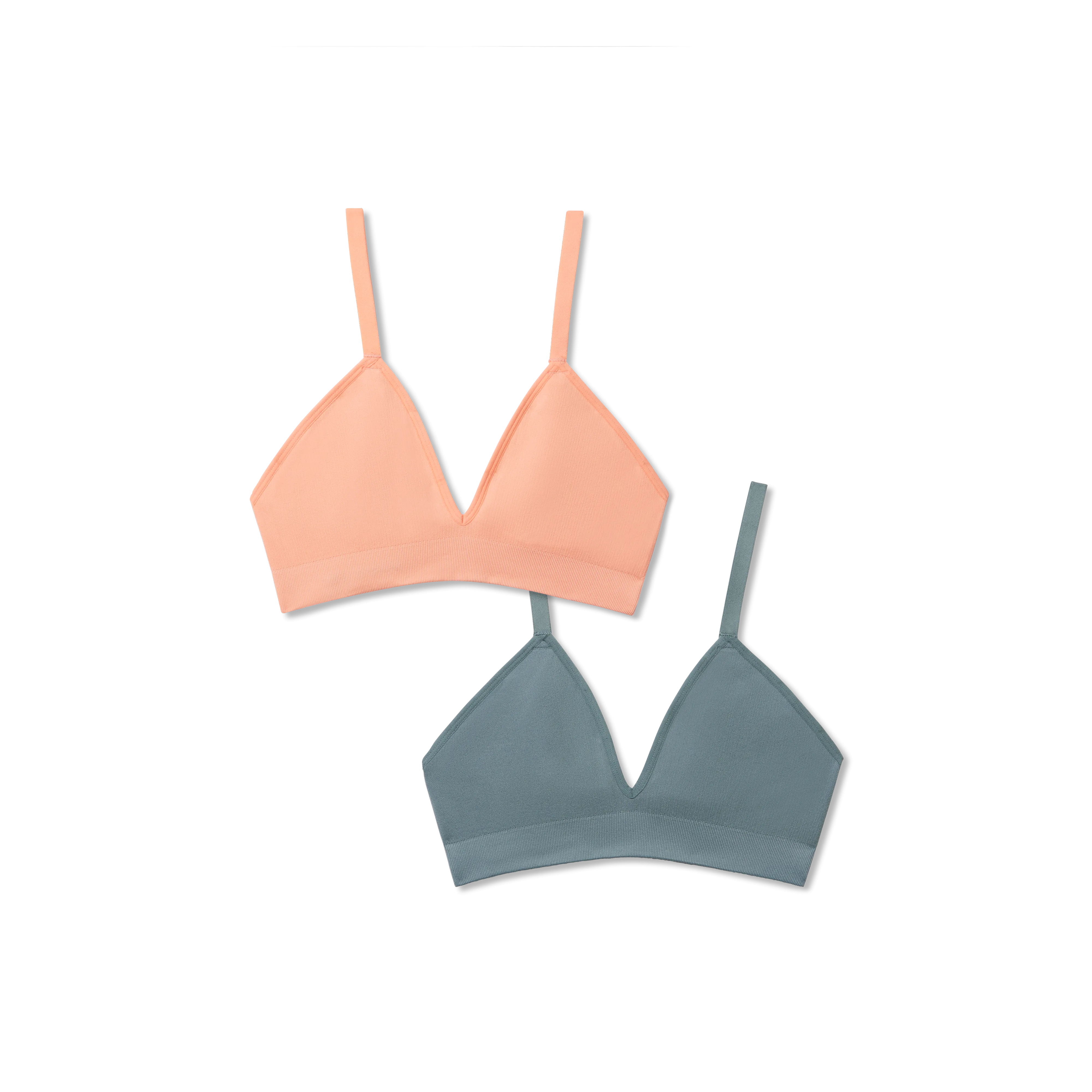 Women's Seamless Triangle Bralette 2-Pack