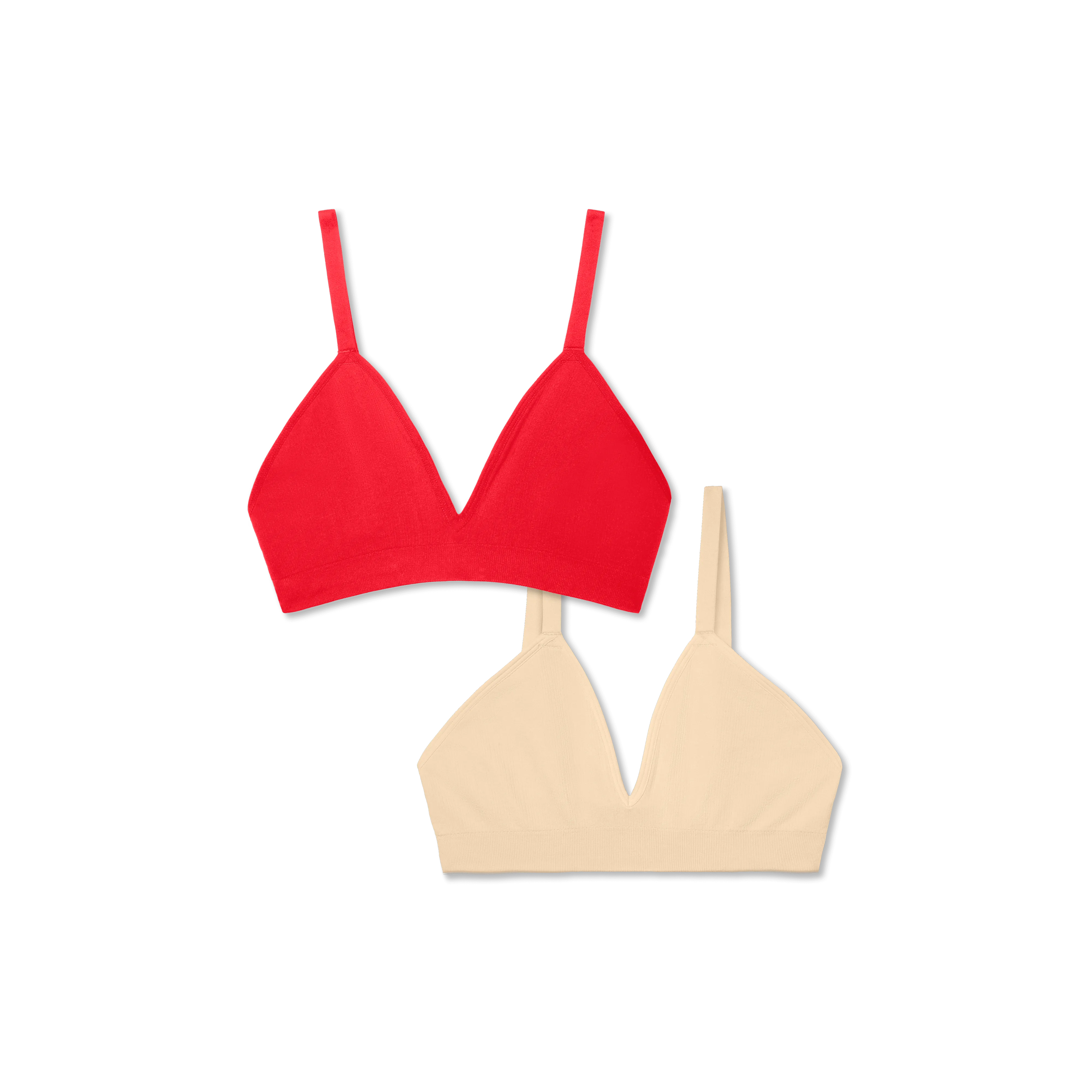 Women's Seamless Triangle Bralette 2-Pack