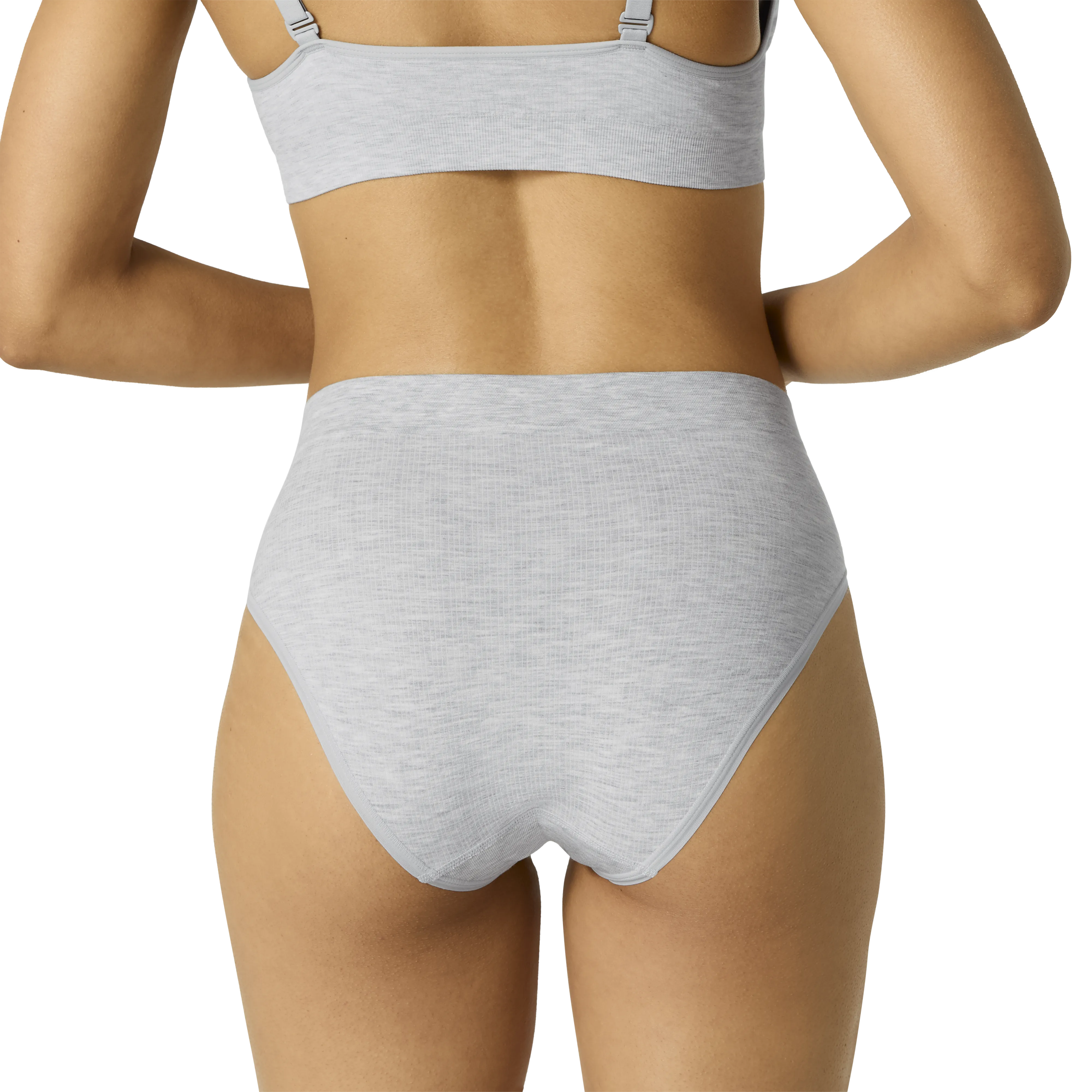 Women's Seamless Triangle Bralette   High Rise Brief