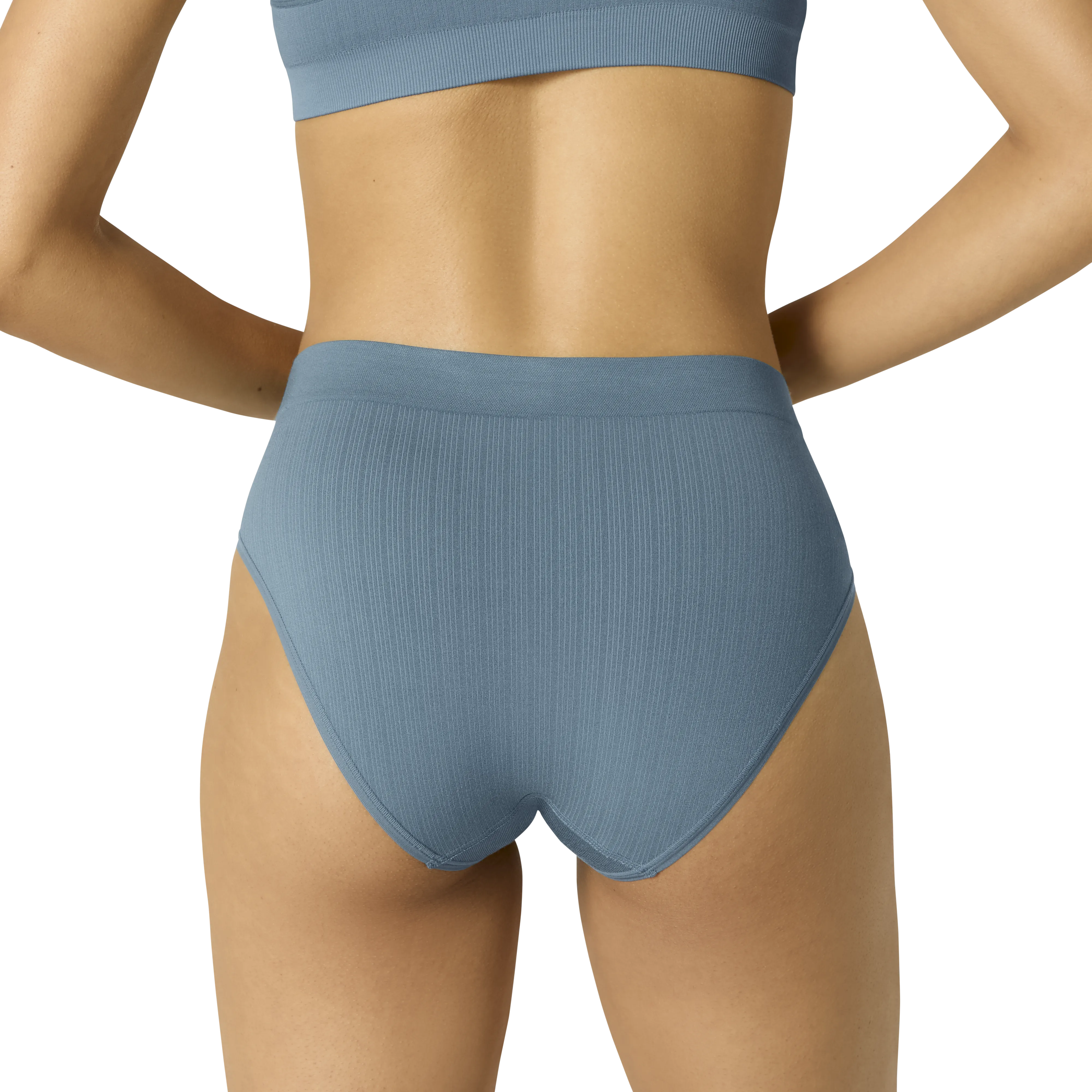 Women's Seamless Triangle Bralette   High Rise Brief