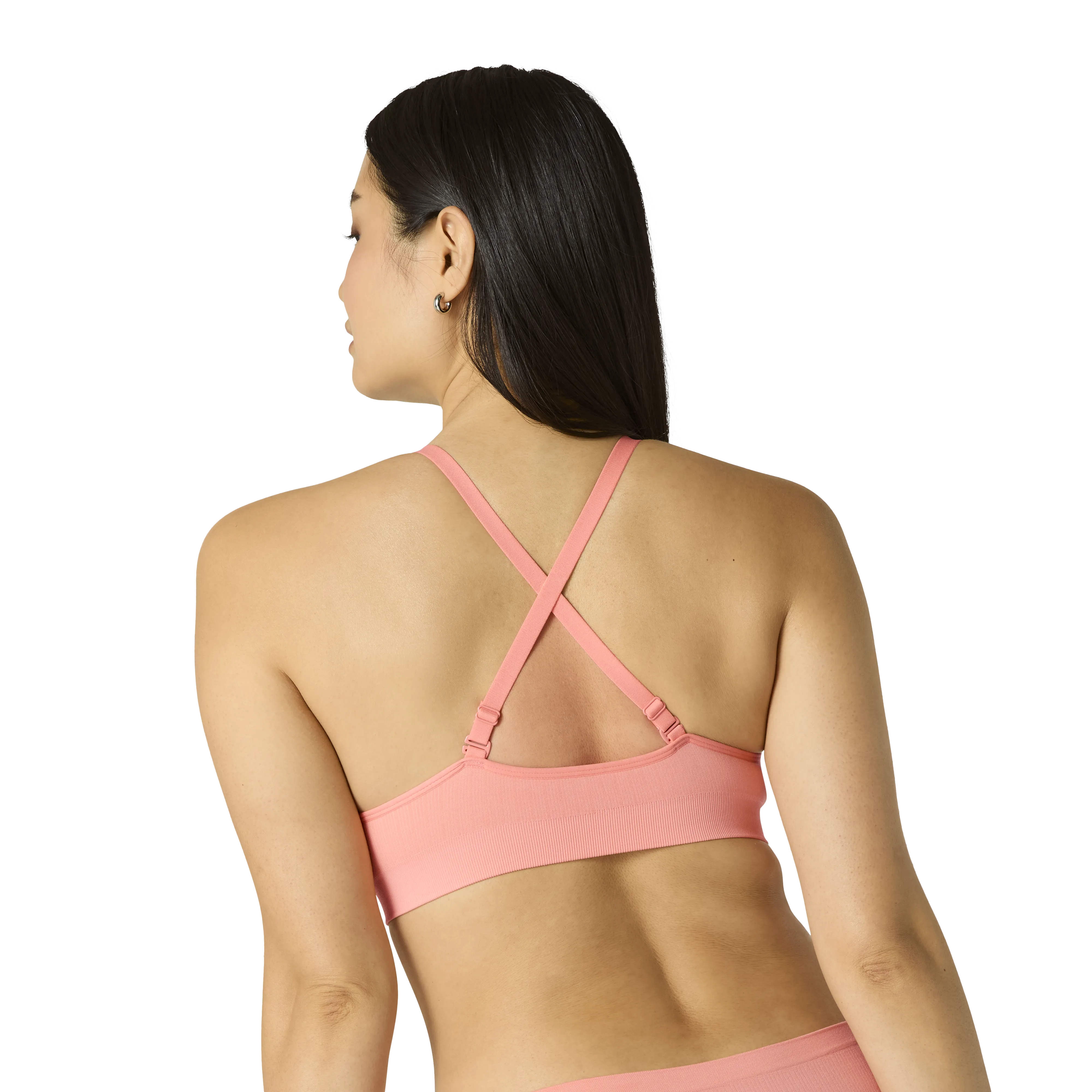 Women's Seamless Triangle Bralette   High Rise Brief