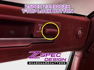 ZSPEC T-Top Lock-Buttons (Pair), Nissan Z31 300zx OE-Matched Colors & Finish