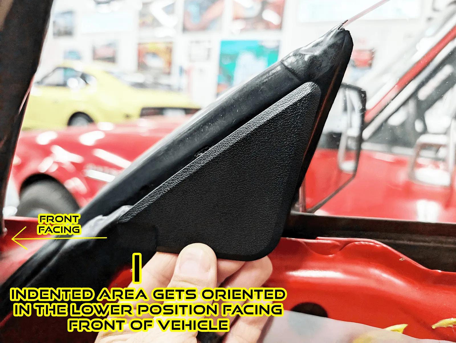ZSPEC Z31 300zx Door Side-Mirror Interior Trim Covers, Black, Left & Right Side