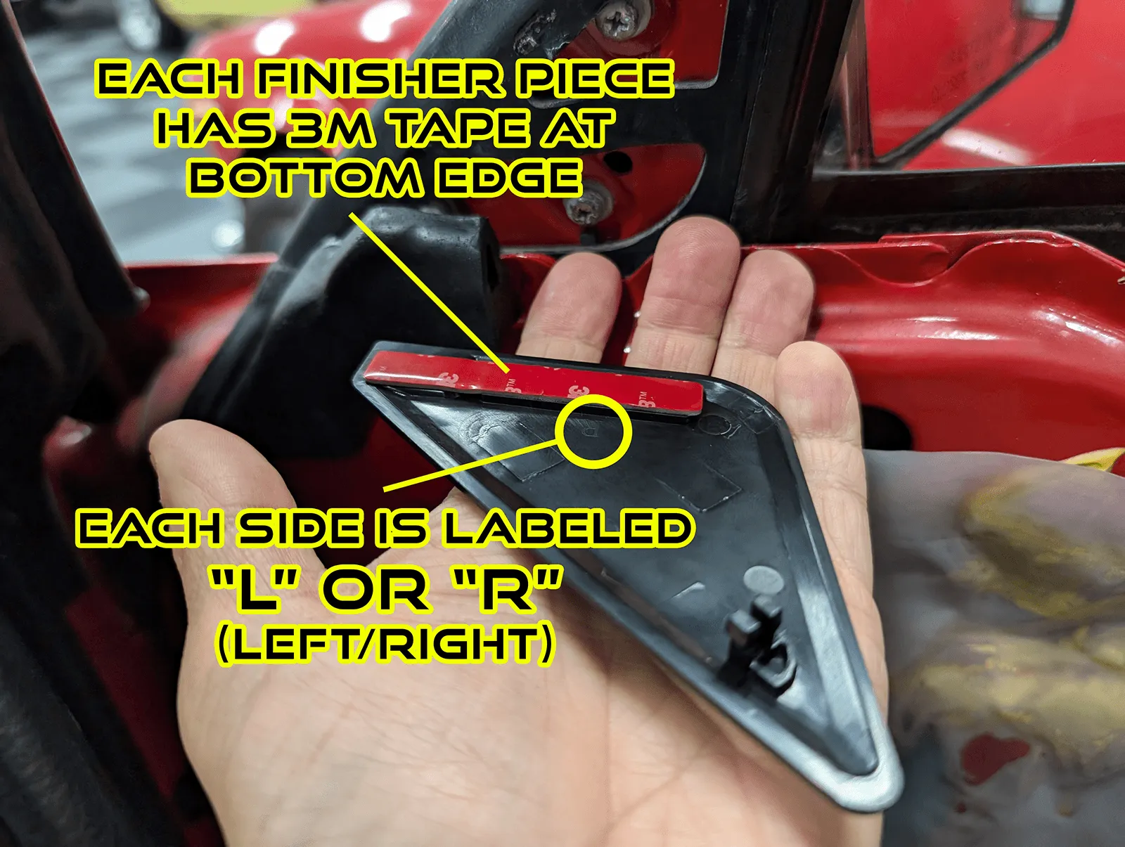 ZSPEC Z31 300zx Door Side-Mirror Interior Trim Covers, Black, Left & Right Side